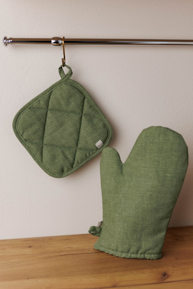 Прихватка БОТАНИКА зелена 20x20 см La Nuit