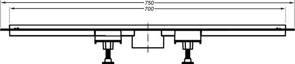 Душевой канал Bonomini Canalissima 6825WX70S