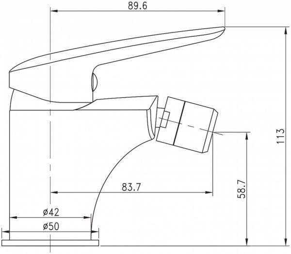 Змішувач для біде Imprese Praha New 40030