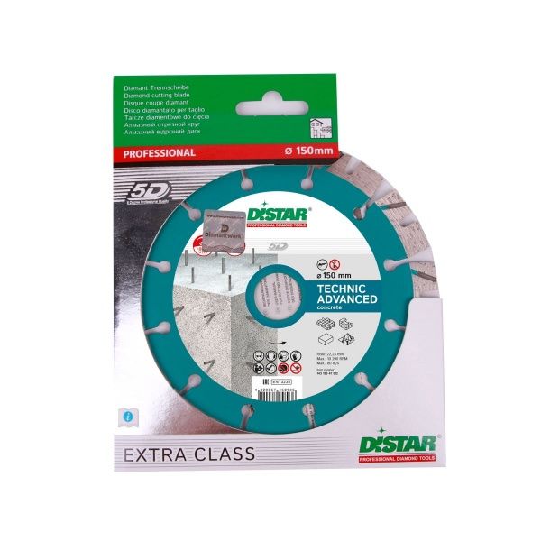 Диск алмазний відрізний Distar Technic Advanced 1A1RSS/C3-H 150x2,3x22,2 піщаник, цегла, тр