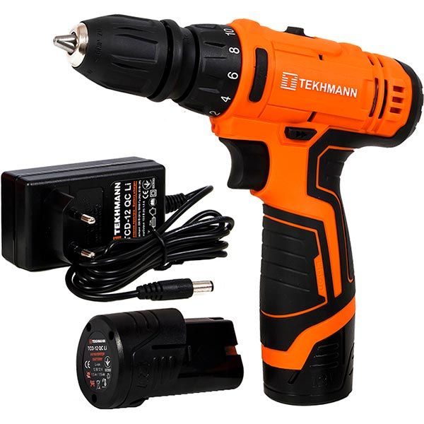 Шуруповерт акумуляторний Tekhmann TCD-12 QC Li 847983