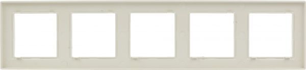 Рамка пятиместная Simon SIMON10 универсальная кремовый CR5/41