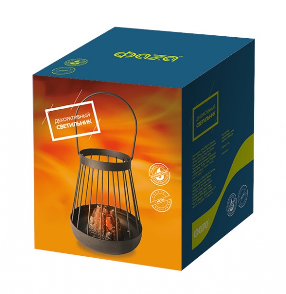 Настольная лампа декоративная ФАZА Камин FL-H17 0,135 Вт черный 5030848 