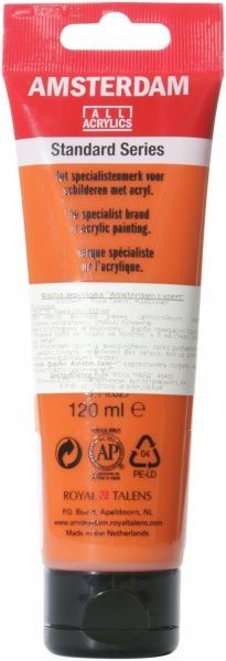 Фарба акрилова № 398 Нафталовий червоний світлий 120 мл Amsterdam Standart Royal Talens