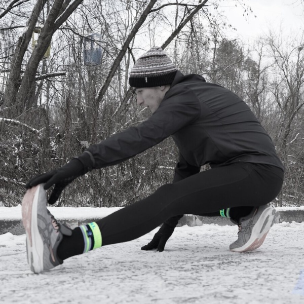 Шкарпетки Dexshell водонепроникні Pro visibility Cycling, р L, з зеленою смугою DS648HVYL р.43-46 [019] Black