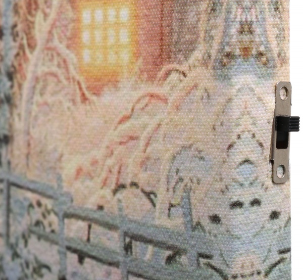 Картина новогодняя с подсветкой 40х30 см ANB000390 