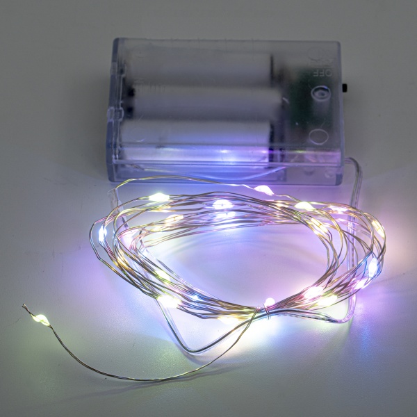 Декоративная гирлянда Altalusse (INL-2105B-30 Multicolor) встроенный светодиод (LED) 30 ламп 3 м 