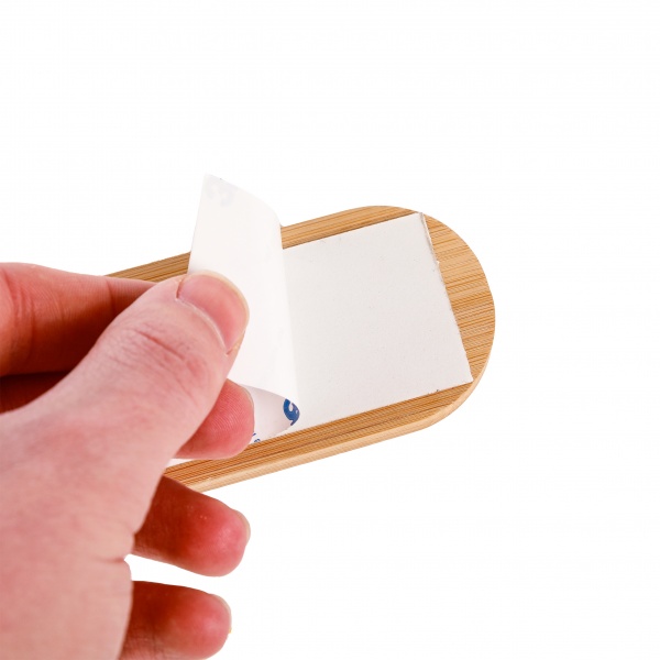 Планка с крючками Axentia Bonja 15x5x3 см бамбук