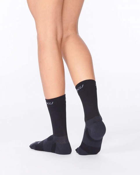 Носки 2XU Vectr Light Cushion Crew Socks р.L UA7005e_BLK/TTM р.42-46 черный