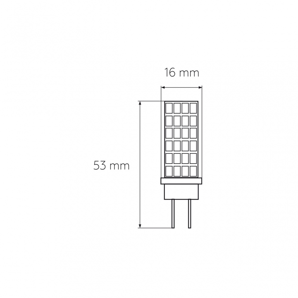 Лампа світлодіодна Eurolamp 5 Вт капсульна прозора G4 220 В LED-G4-0540(220)