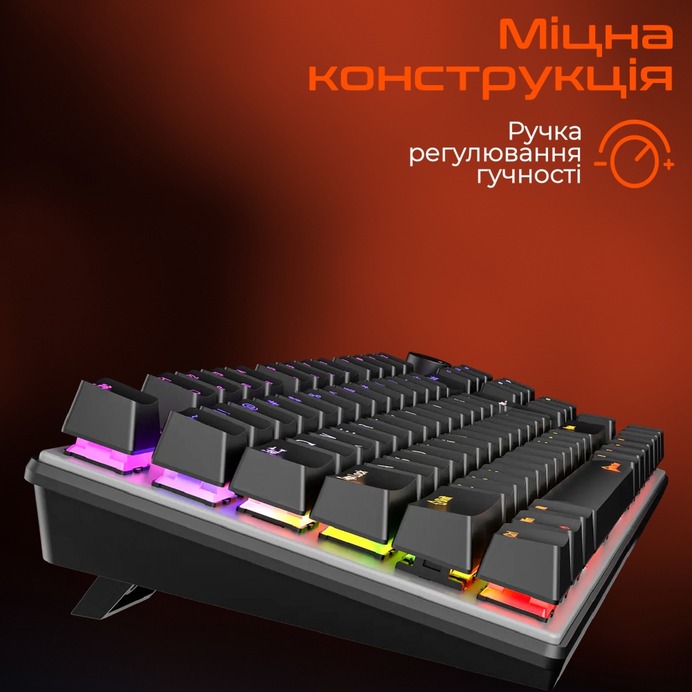 Клавіатура ігрова Meetion MK009 Pro (MT-MK009Pro-W-RUA) black
