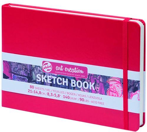Блокнот для графіки червоний 14,8х21 см 140 г/м² 80 сторінок Talens Art Creation