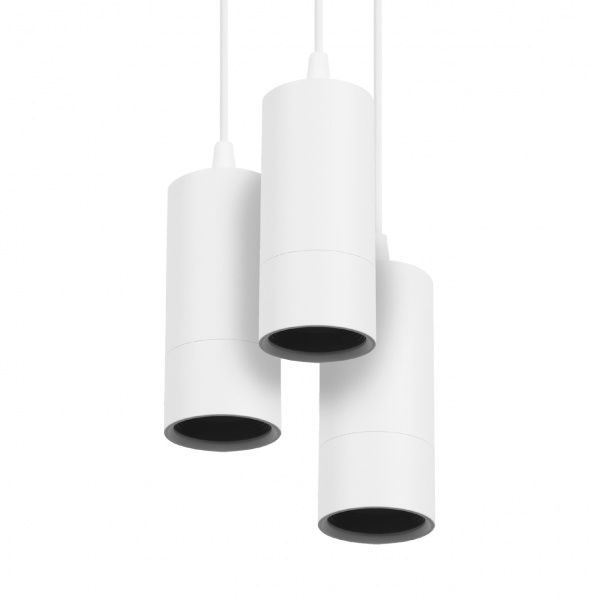 Світильник підвісний Eurolamp 3x50 Вт GU10 білий LHW3-LED-GU10(white) 