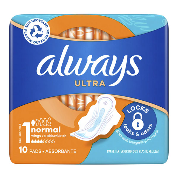 Прокладки гигиенические Always Ultra Normal (Размер 1) 10 шт.