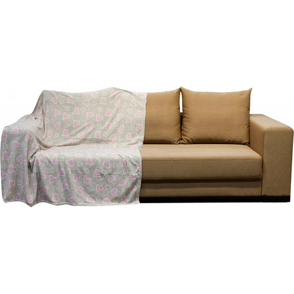 Плед мікрофібра Underprice Pink heart 160x200 см