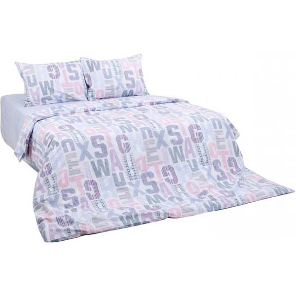 Комплект постільної білизни Letters 2 бузковий UP! (Underprice) 