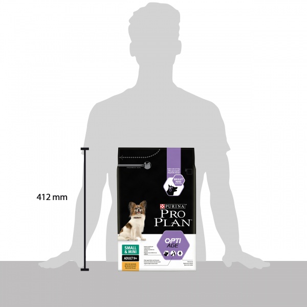 Корм сухой для малых пород Pro Plan Adult 9+ с курицей 3 кг