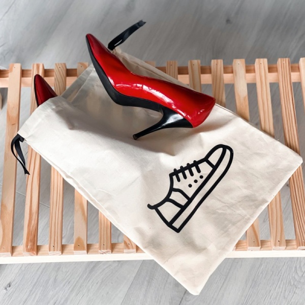 Органайзер текстильный Organize M-shoes Shoes хлопковый для обуви светлый 350x300 мм