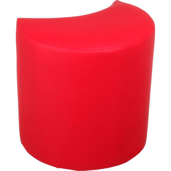 Пуф Марбет Півмісяць 400x400x240 мм Soft №10 червоний 