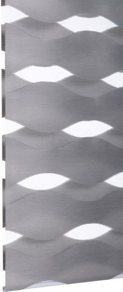 Ролета день-ночь Bella Vita D113 83x160 см волна серая 