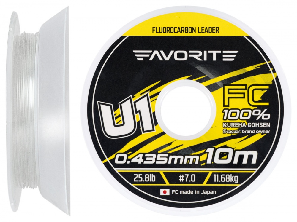 Флюорокарбон Favorite 10 м 0,44 мм 11,68 кг U1 FC
