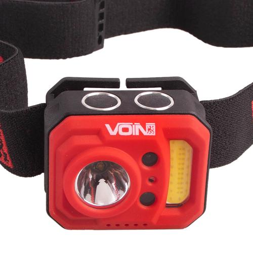 Фонарь налобный Voin 250 Lm красный VL-167