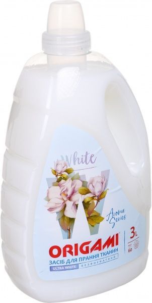 Гель для машинной и ручной стирки Origami Aroma UltraWhite 3 л