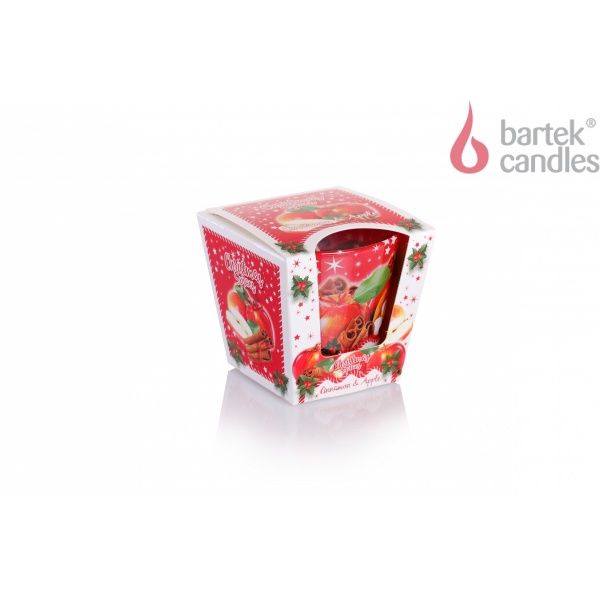 Свеча Яблоко и апельсин (стекло 115 г) Bartek Candles