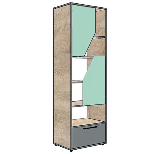 Пенал МФ МОДЕРН Элемент Фила 600х400х1860 дуб сонома/антрацит 