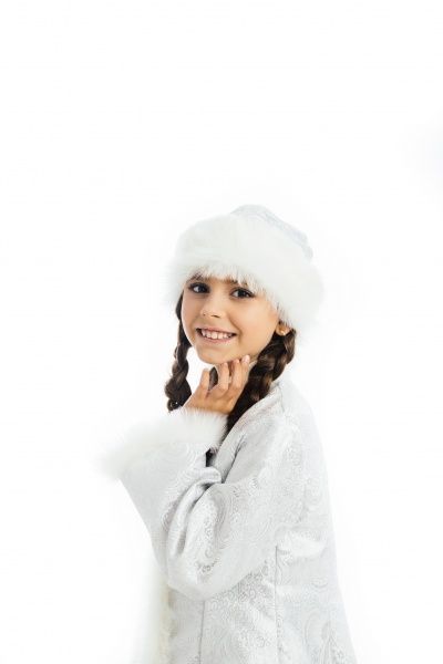 Костюм карнавальний КАРНАВАЛІЯ Снігуронька р.116-122 білий 