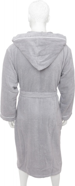 Халат махровий чоловічий La Nuit Adam з капюшоном р. L сірий 