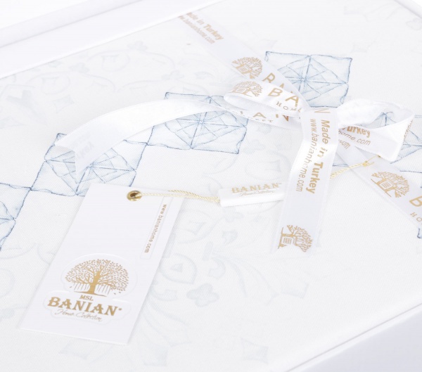 Скатерть Palmer 160x260 см бело-голубой Banian 