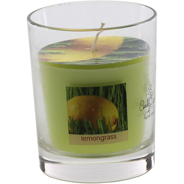 Арома-свічка AG у склянці лемонграс 80 мм