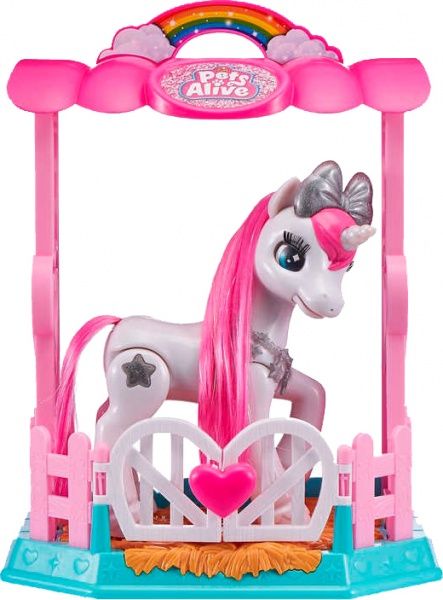 Іграшка інтерактивна PETS ALIVE Білий Єдиноріг в будиночку 9502W