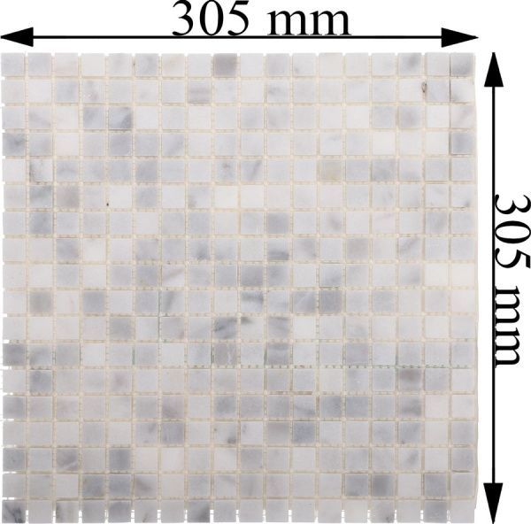 Плитка KrimArt мозаїка Mix White МКР-4П 30,5x30,5 