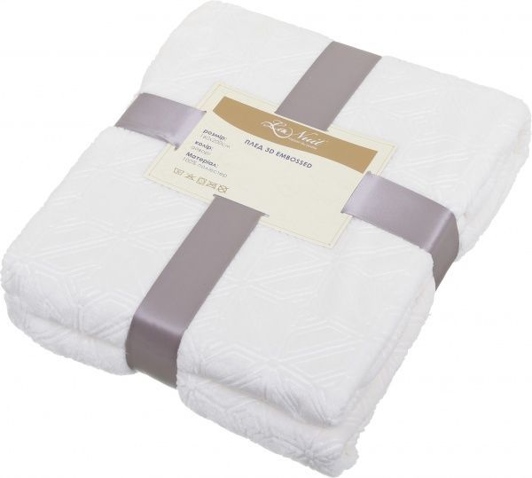 Плед 3D Embossed 160x200 см айвори La Nuit 