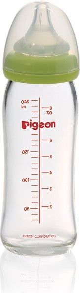 Пляшечка Pigeon Перистальтик Плюс преміальне скло 240 мл