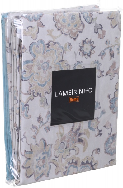 Комплект постільної білизни Aveiro 2 блакитний із малюнком Lameirinho 