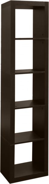 Полиця декоративна Inteo Кубус МІКС 1х5 (3D HDF) 438x1854x290 мм венге 