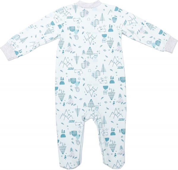 Комбинезон унисекс Фламинго р.68 ментоловый 647-007 