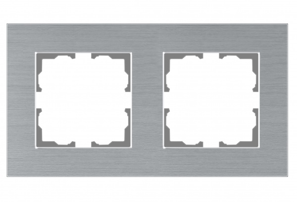 Рамка подвійна HausMark Stelo універсальна хром 501-6544-147