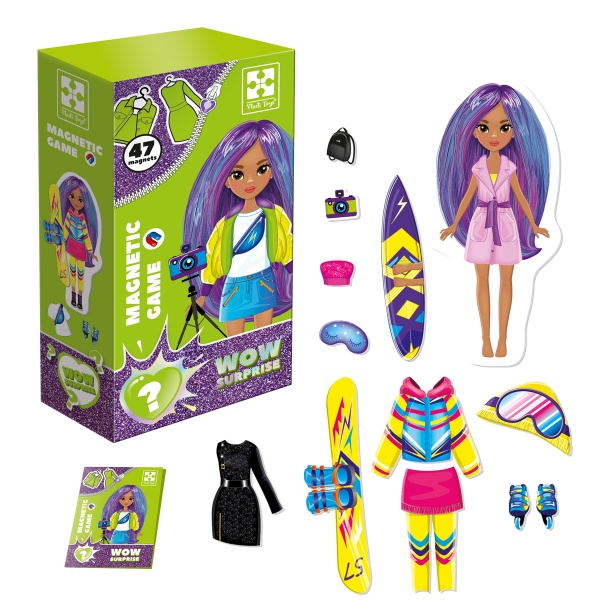 Игра настольная Vladi Toys Магнитная одевашка WOW Surprise Travel VT3210-15
