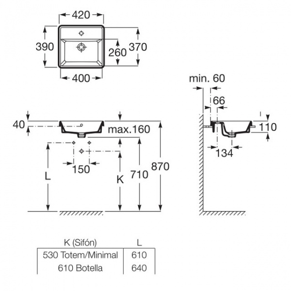 Умывальник GAP A3270Y9000