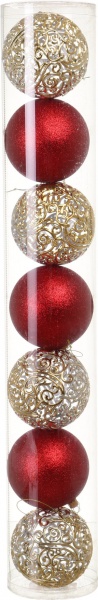 Набор елочных шаров Комплект № 69 d 100 мм 7 шт./уп.