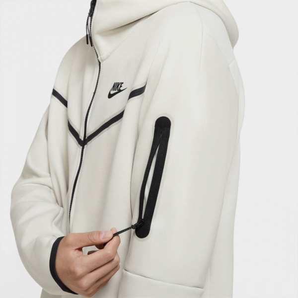 Джемпер Nike M NSW TCH FLC HOODIE FZ WR CU4489-072 р. L бежевий