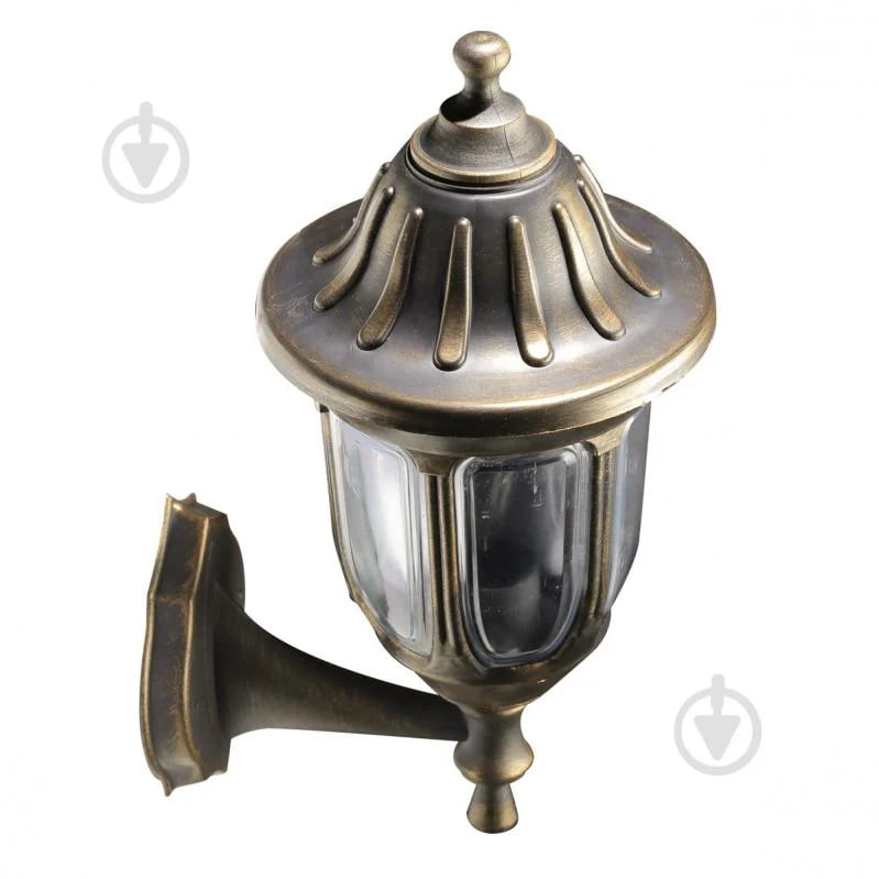 Світильник вуличний настінний Expert Light Кантрі GP E27 IP44 антична латунь GAR-1427-TEП