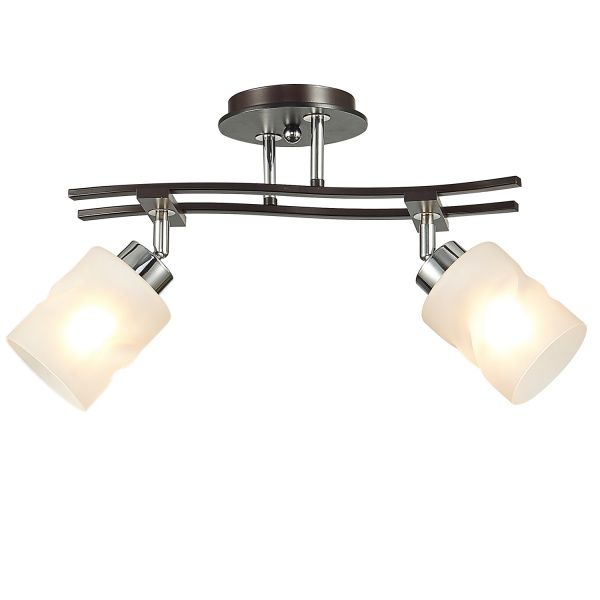 Люстра потолочная Victoria Lighting Fancy/PL2 2x60 Вт E27 хром/венге 