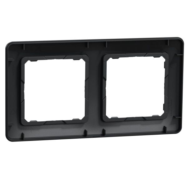 Рамка двомісна Schneider Electric Sedna Design універсальна чорний SDD314802