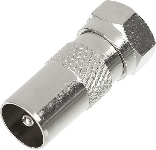 Перехідник EMT штекер F – штекер TV (2-0104)