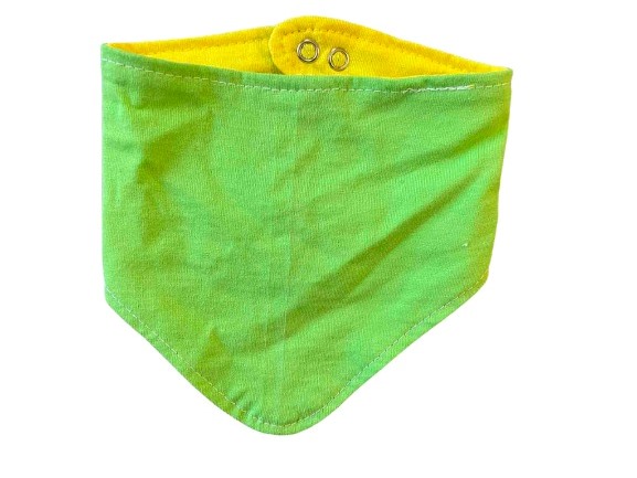 Слюнявчик-платок на шею Моя планета прогулочный на кнопке белый с рисунком Сл601 